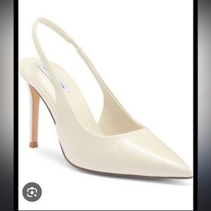 Steve Madden Juliya Cream Pointed Slingback Pump size 11